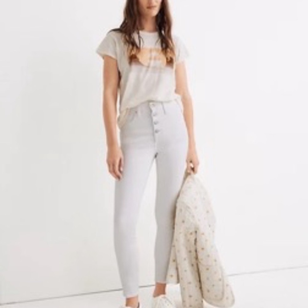 Madewell 10” High Rise Skinny Raw Step Hem